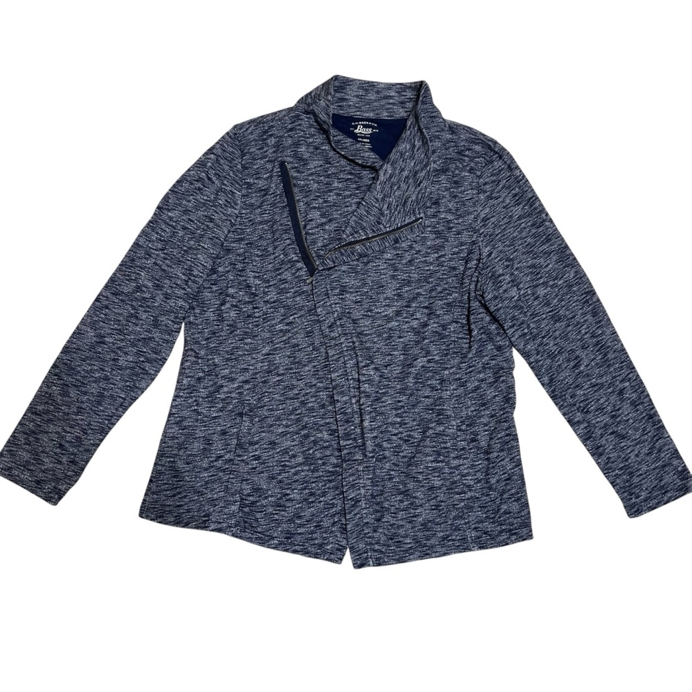 XXL G.H. Bass Heather Navy BLUE Cardigan *EXCELLENT* Women’s Top